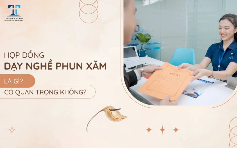Hợp đồng dạy nghề phun xăm