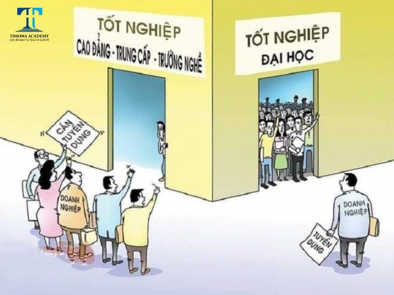 đừng quá lo lắng việc học Cao đẳng khó xin việc