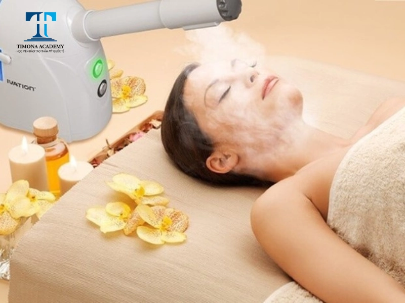 Máy xông mặt là một trong những vật dụng cần thiết khi mở spa