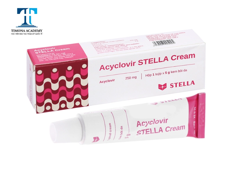 Thuốc Acyclovir sử dụng để thoa lên mụn nước