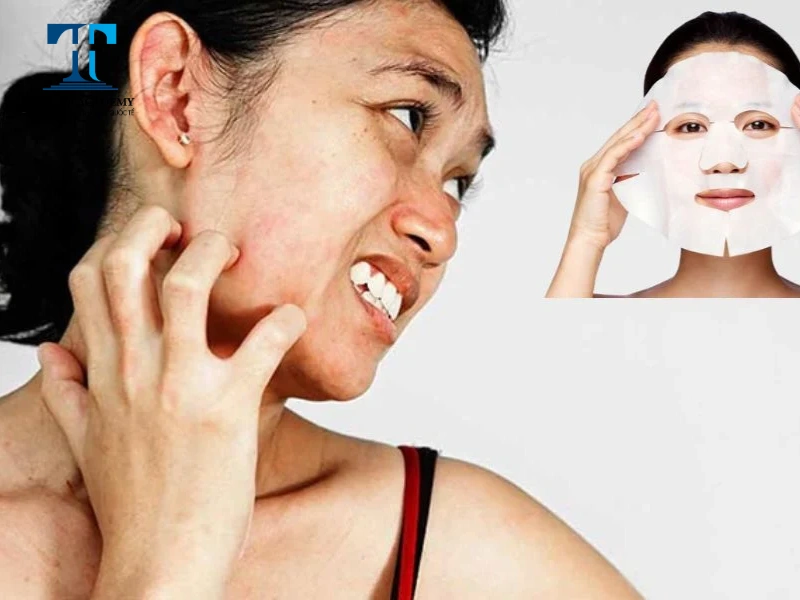 Đắp mặt nạ bị rát thường là do dị ứng với thành phần có trong mặt nạ