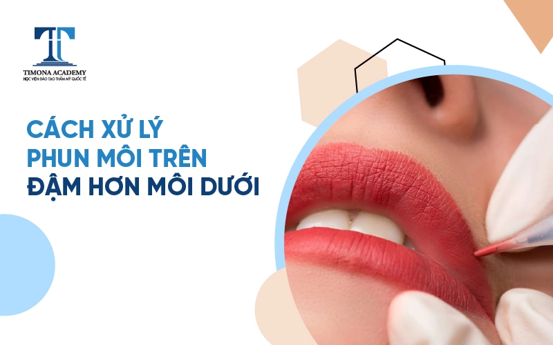 môi trên đậm hơn môi dưới