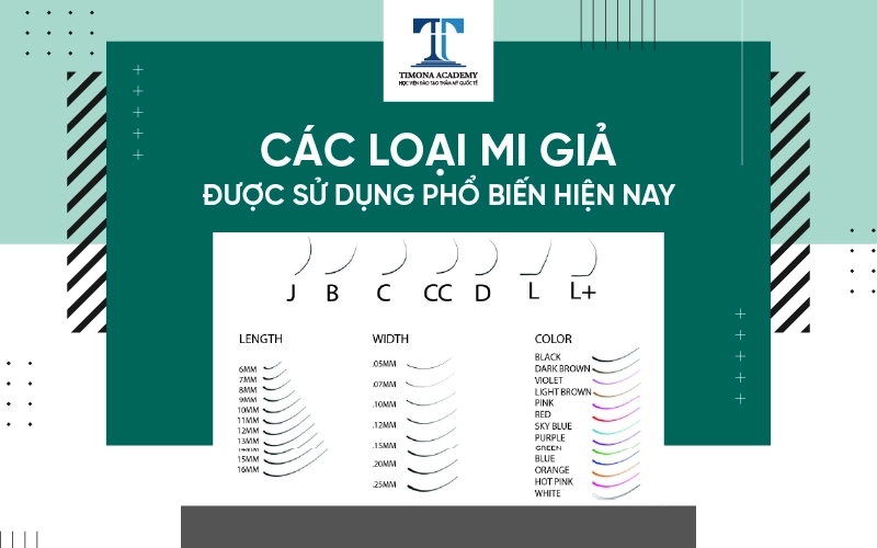 các loại lông mi giả