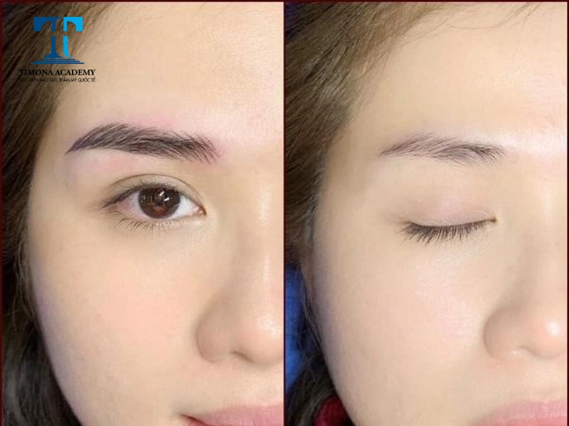 Người chưa từng thực hiện điêu khắc chân mày trước đó sẽ thấy rõ hiệu ứng sợi mày tự nhiên