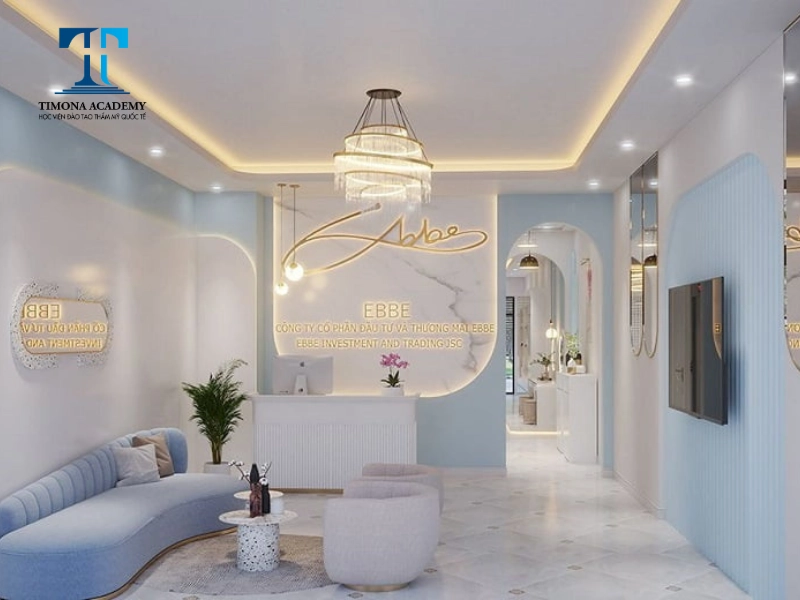 Thiết kế theo phong cách chung của cả spa