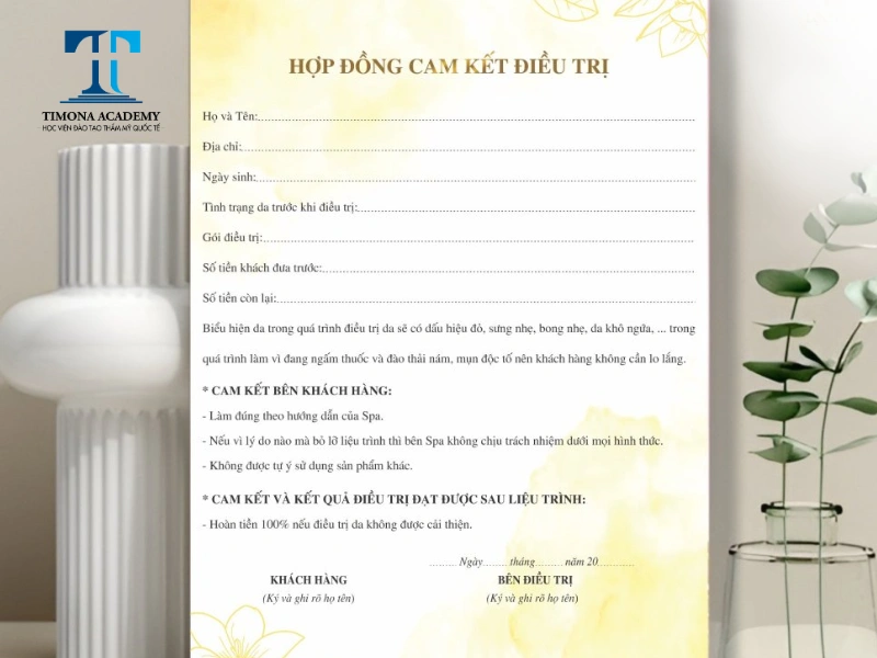 Có thể bổ sung điều khoản vào hợp đồng dịch vụ spa