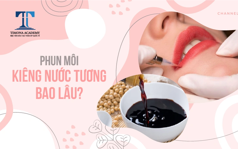 phun môi cần kiêng nước bao lâu
