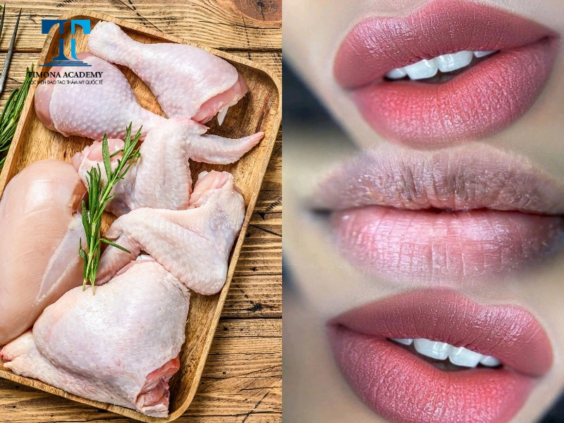 Nên kiêng ăn thịt gà sau phun môi