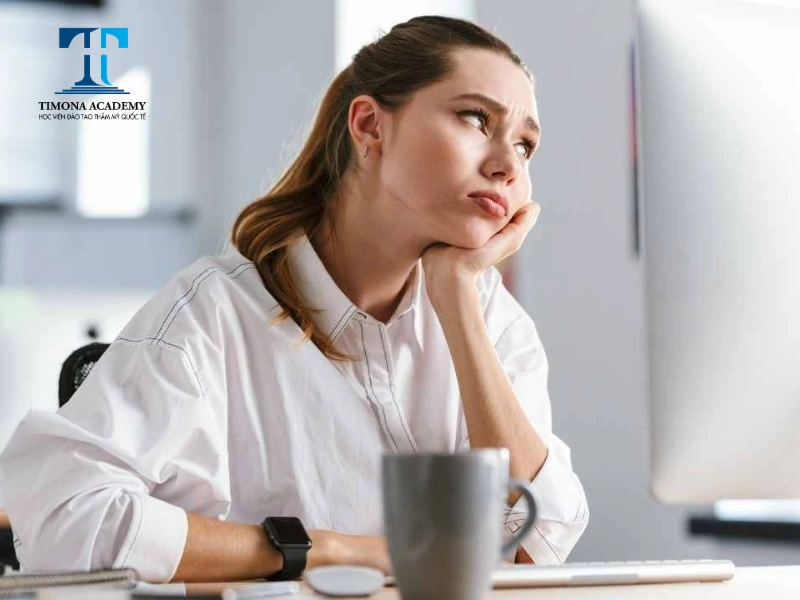 Khi chán việc muốn nghỉ bạn thường bị mất tập trung