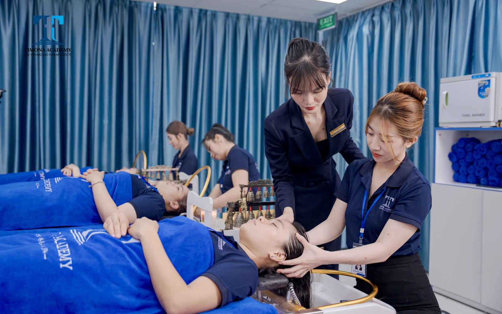 Hình ảnh thực tế khóa học gội đầu dưỡng sinh tại Timona Academy 2