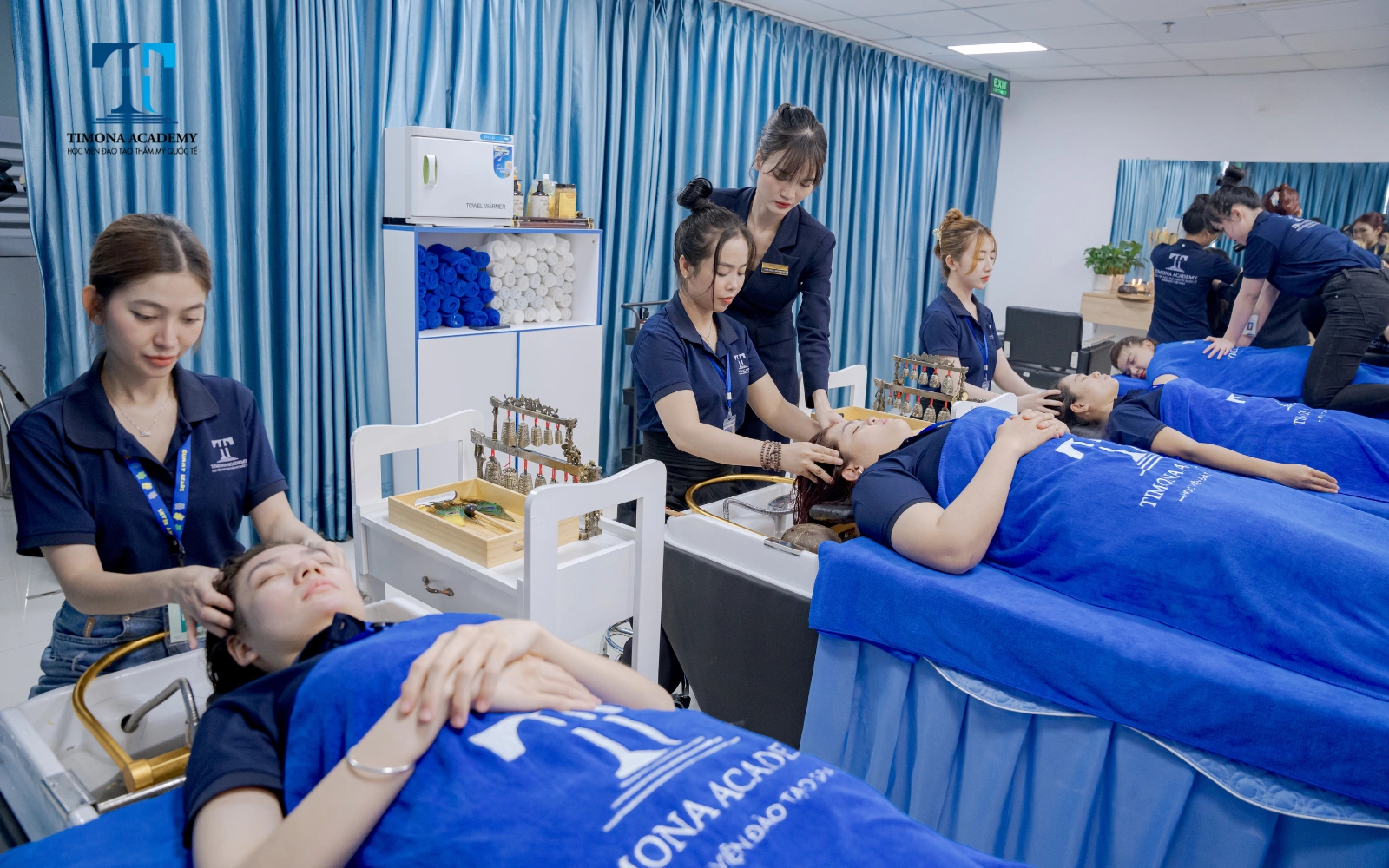 Hình ảnh thực tế khóa học gội đầu dưỡng sinh tại Timona Academy 7
