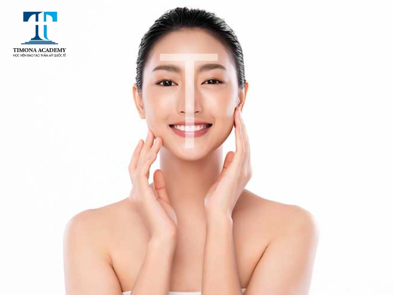 Khi rửa mặt cho da dầu mụn lỗ chân lông to cần làm sạch kỹ khu vực chữ T