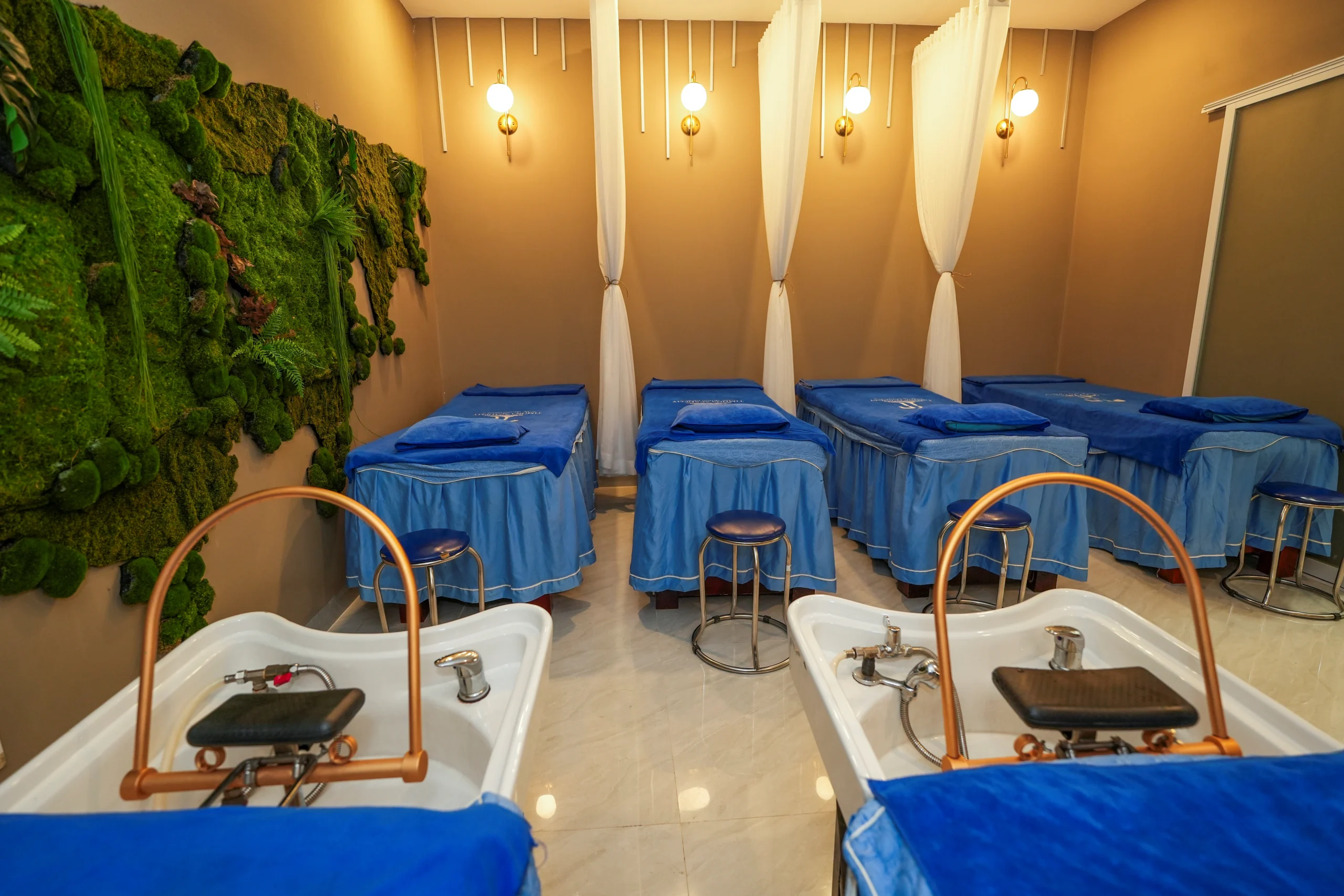 Phòng học thực hành Massage gội đầu dưỡng sinh tại Timona Academy Nha Trang
