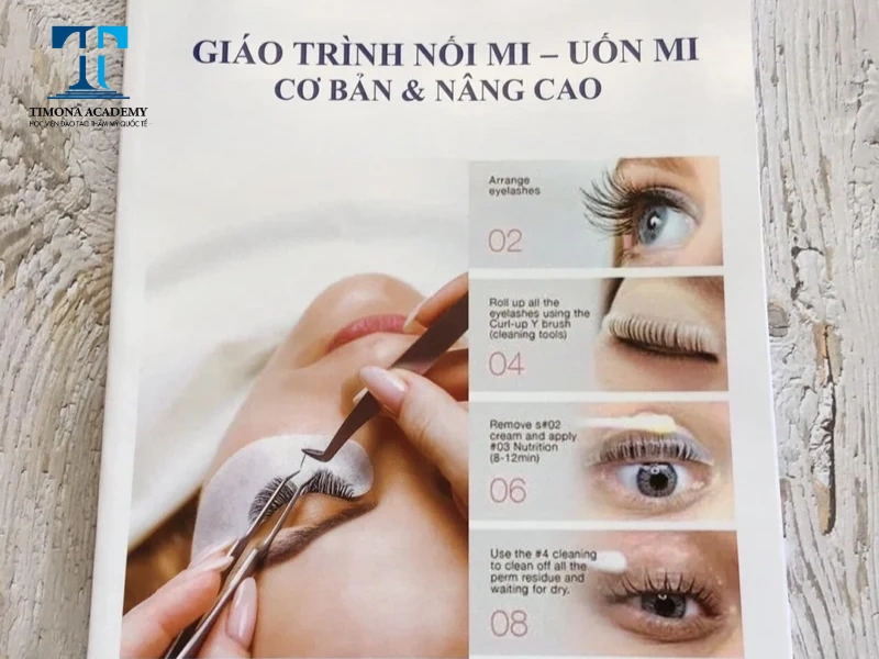 Giáo trình nối mi giúp cung cấp kiến thức quan trọng cho học viên