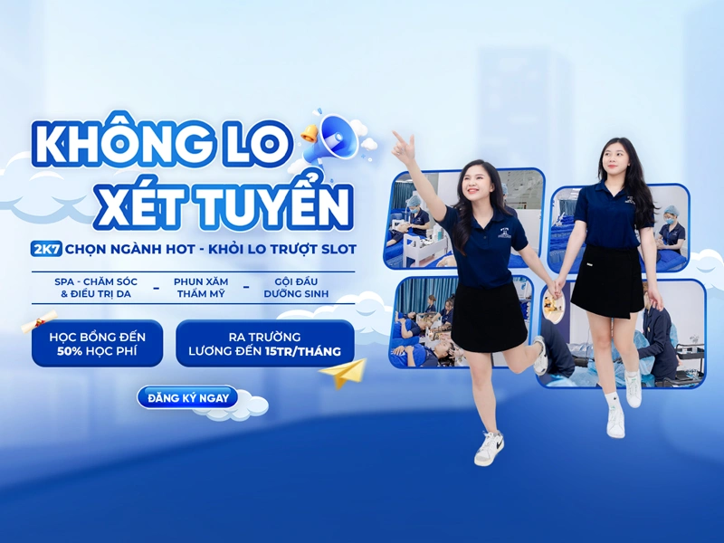2k7 học nghề thẩm mỹ tại Timona Academy không lo xét tuyển