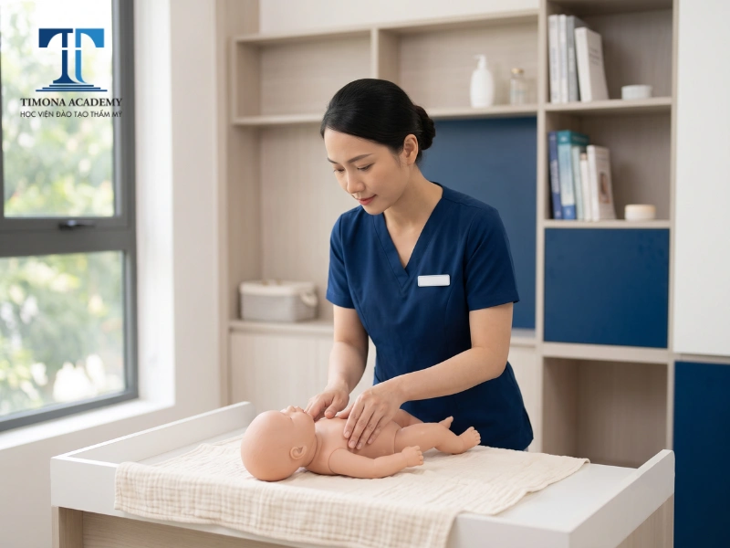 massage cho trẻ sơ sinh đúng kỹ thuật giúp bé thư giãn, ngủ sâu hơn