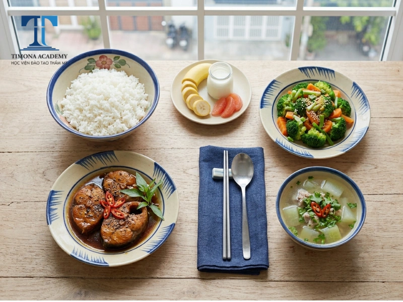Gợi ý bữa chính cho bà bầu 3 tháng giữa