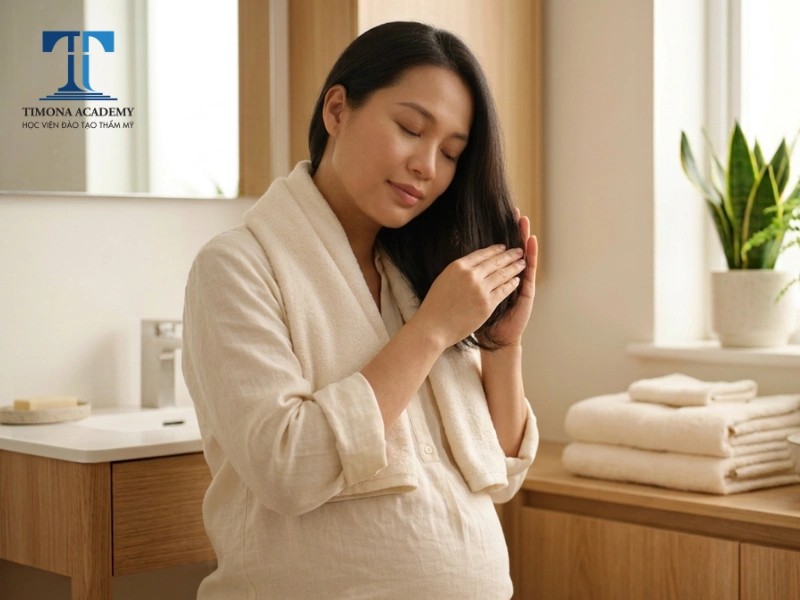 Cách chăm sóc tóc tự nhiên tại nhà cho bà bầu