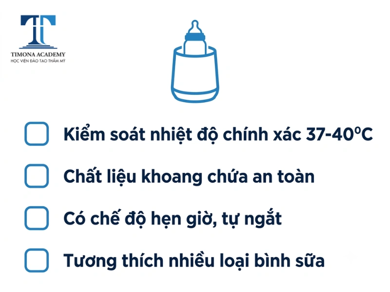 Checklist tiêu chí chọn máy hâm sữa an toàn